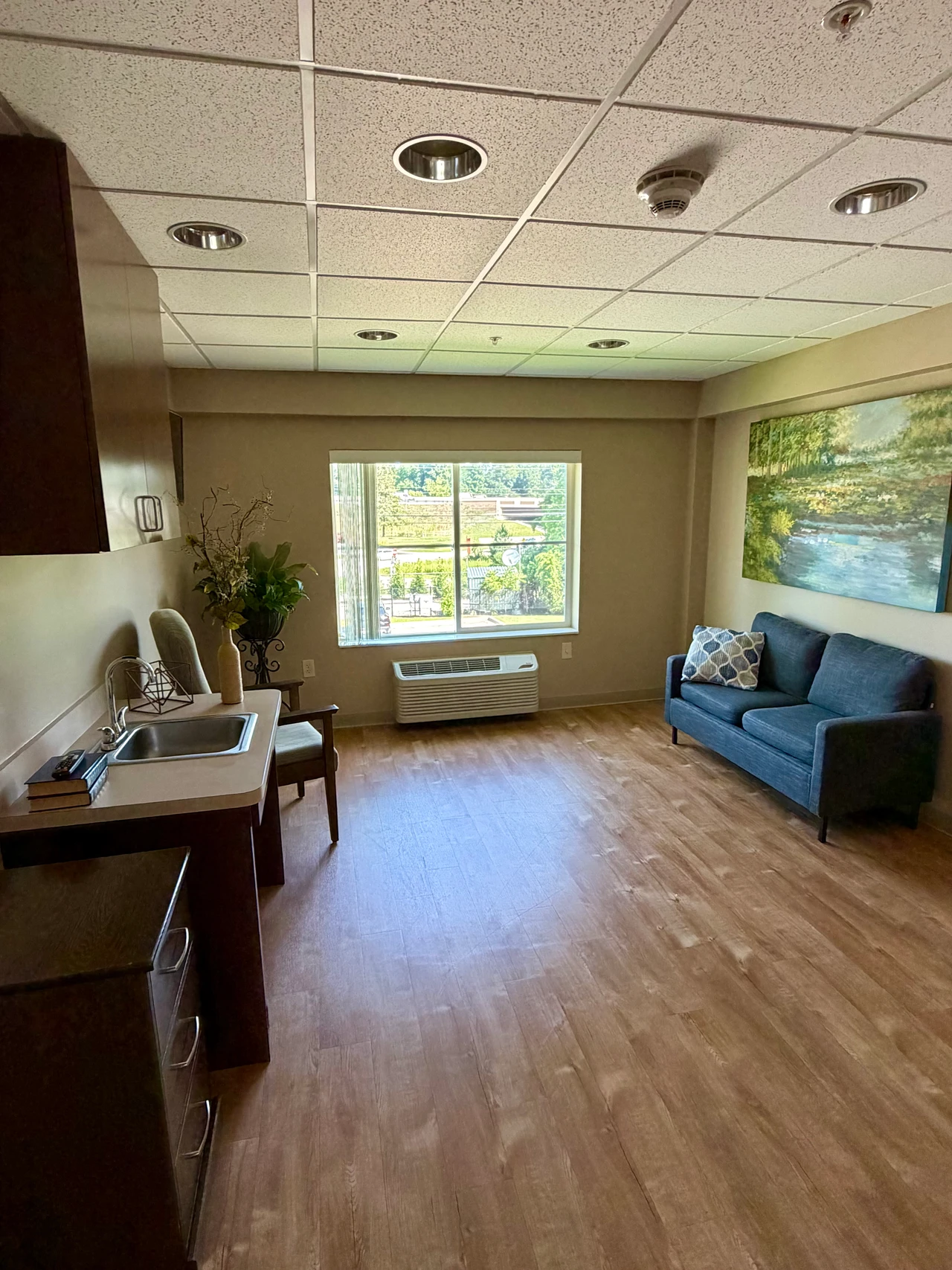 Private one-bedroom residence — separate living room